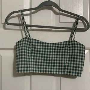 Cropped spaghetti strap going out top!